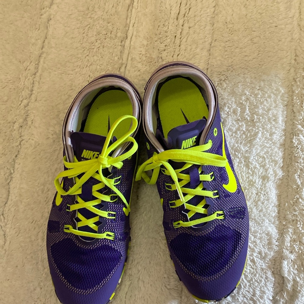 NIKE purple nylon training shoes